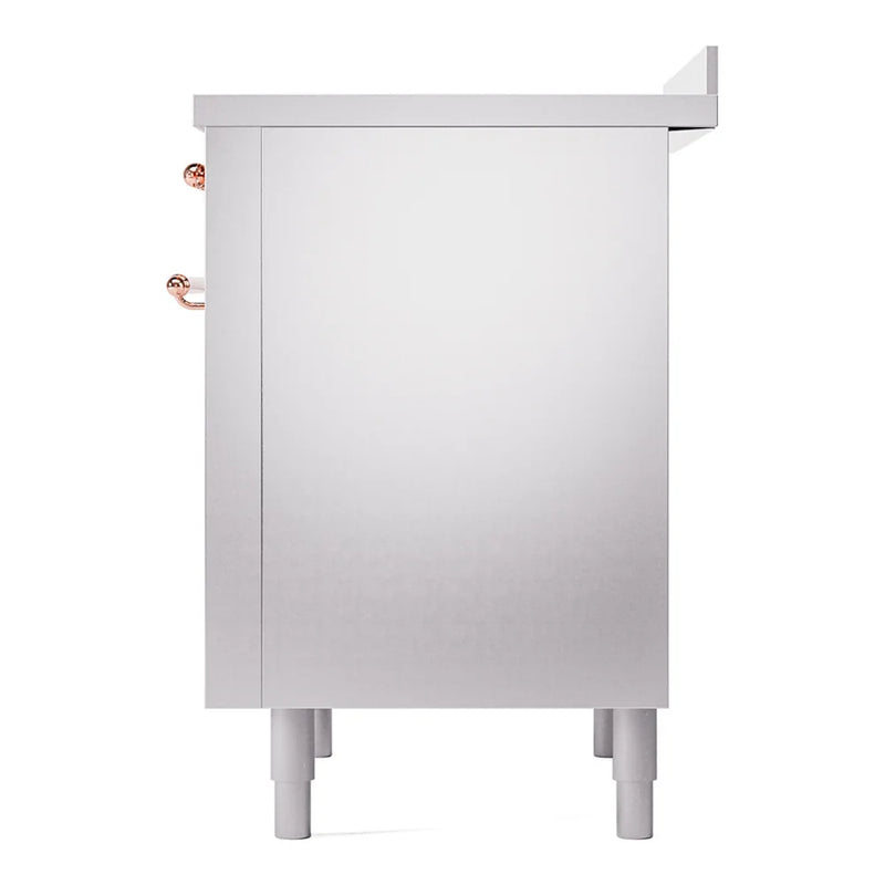 ILVE Nostalgie II 36" Induction Freestanding Range in Stainless Steel with Copper Trim, UPI366NMPSSP