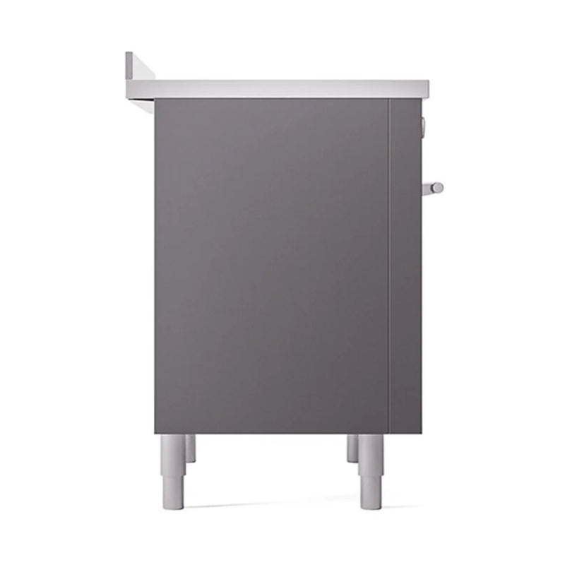 ILVE Professional Plus II 36" Induction Freestanding Range in Graphite Matte with Stainless Steel Trim, UPI366QMPMG