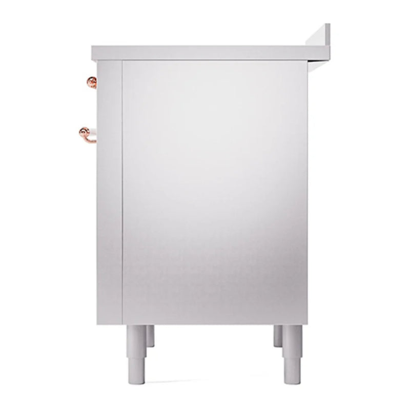 ILVE Nostalgie II 36" Induction Freestanding Range in Stainless Steel with Copper Trim, UPI366QNMPSSP
