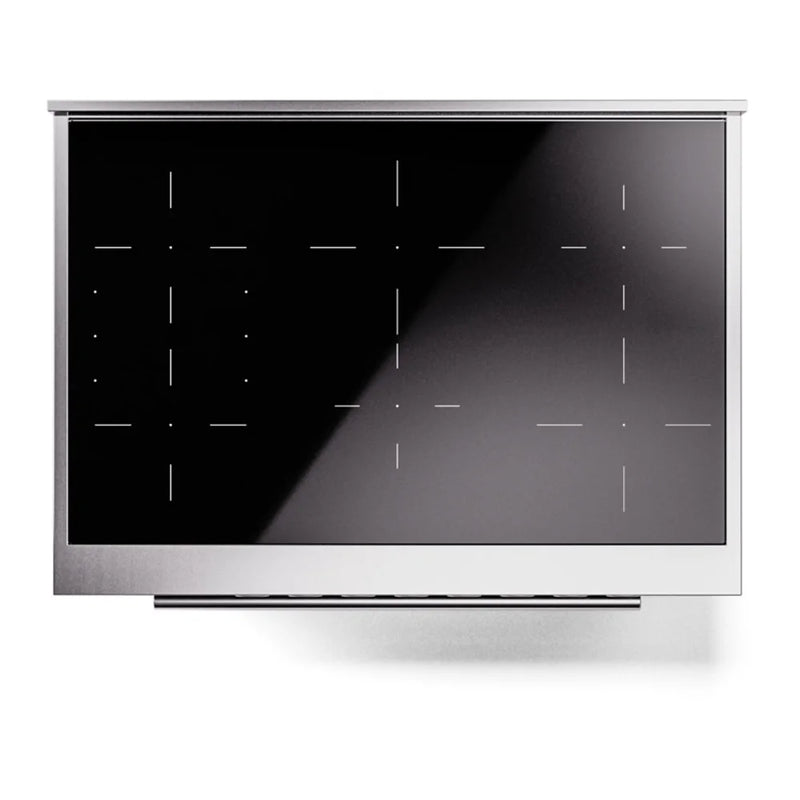 ILVE Professional Plus II 36" Induction Freestanding Range in Graphite Matte with Stainless Steel Trim, UPI366WMPMG