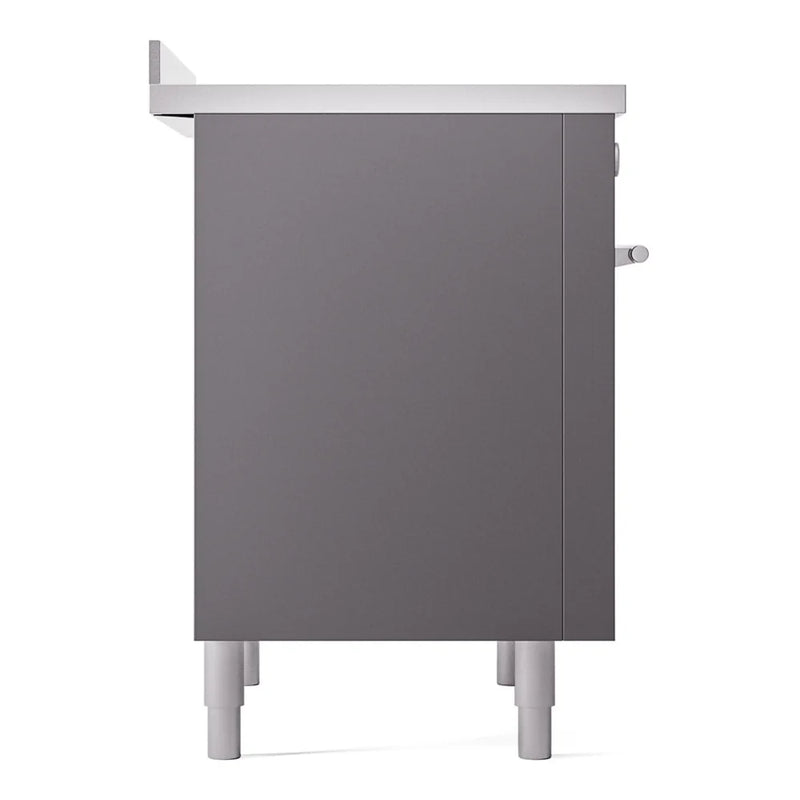 ILVE Professional Plus II 36" Induction Freestanding Range in Graphite Matte with Stainless Steel Trim, UPI366WMPMG