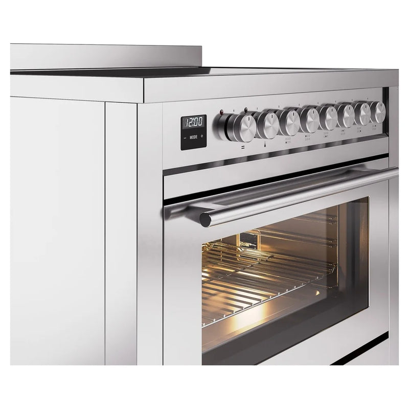 ILVE Professional Plus II 36" Induction Freestanding Range in Stainless Steel with Stainless Steel Trim, UPI366WMPSS