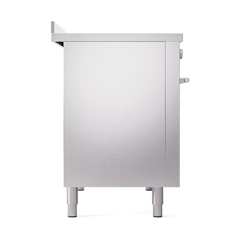 ILVE Professional Plus II 48" Induction Freestanding Range in Stainless Steel with Stainless Steel Trim, UPI486WMPSS
