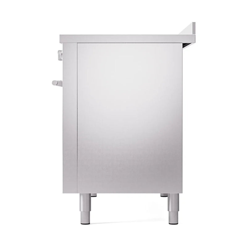 ILVE Professional Plus II 48" Induction Freestanding Range in Stainless Steel with Stainless Steel Trim, UPI486WMPSS