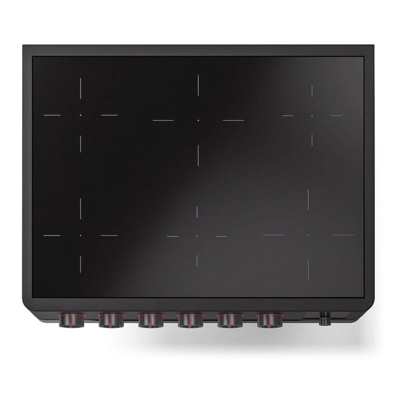 ILVE Panoramagic 36" Induction Freestanding Range in Matte Black with Satin Trim, UPMI09S3MK