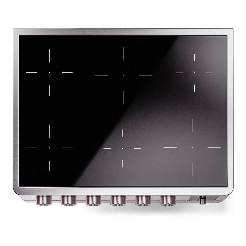 ILVE Panoramagic 36" Induction Freestanding Range in Stainless Steel with Satin Trim, UPMI09S3SS
