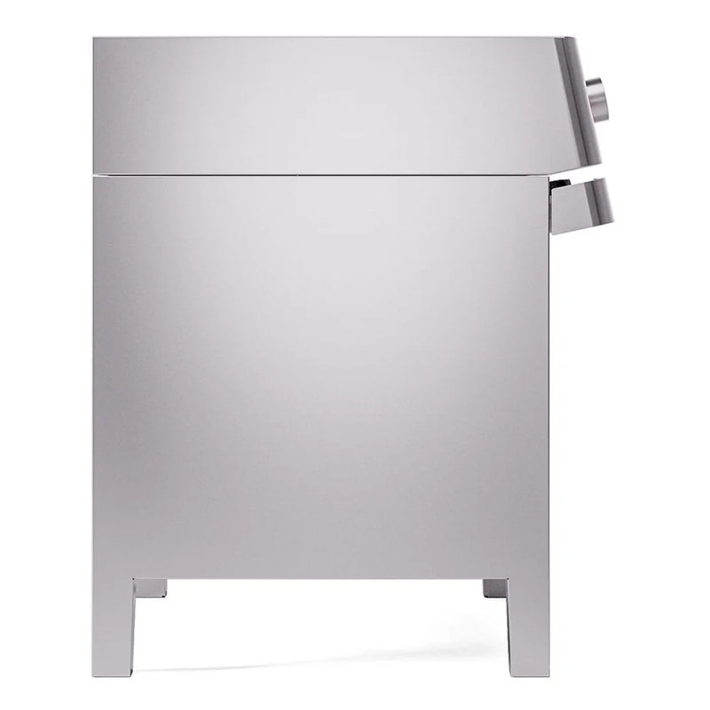 ILVE Panoramagic 36" Induction Freestanding Range in Stainless Steel with Satin Trim, UPMI09S3SS