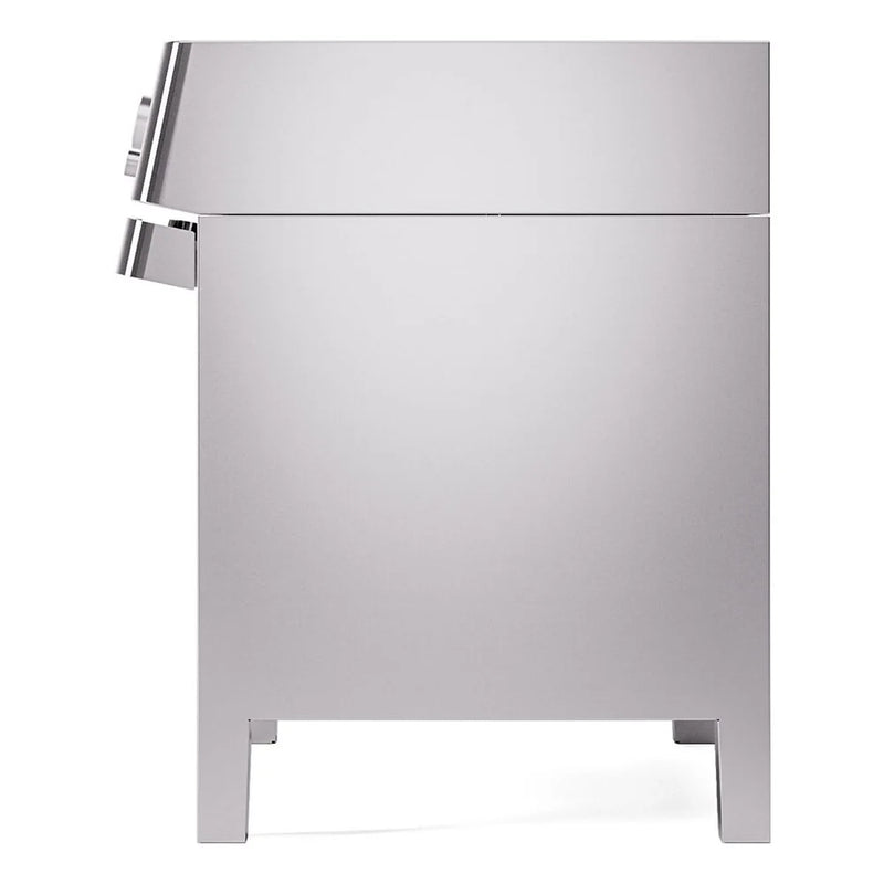 ILVE Panoramagic 36" Induction Freestanding Range in Stainless Steel with Satin Trim, UPMI09S3SS