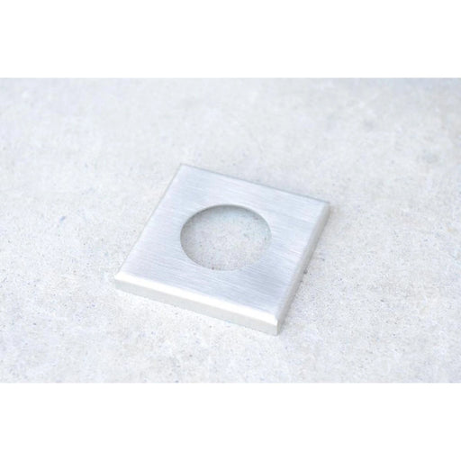 Kokomo Grills Outdoor Kitchen Stainless Steel Tile Umbrella Sleeve Trim Kit 3x3 inch with 1 5/8 inch umbrella opening in brushed finish