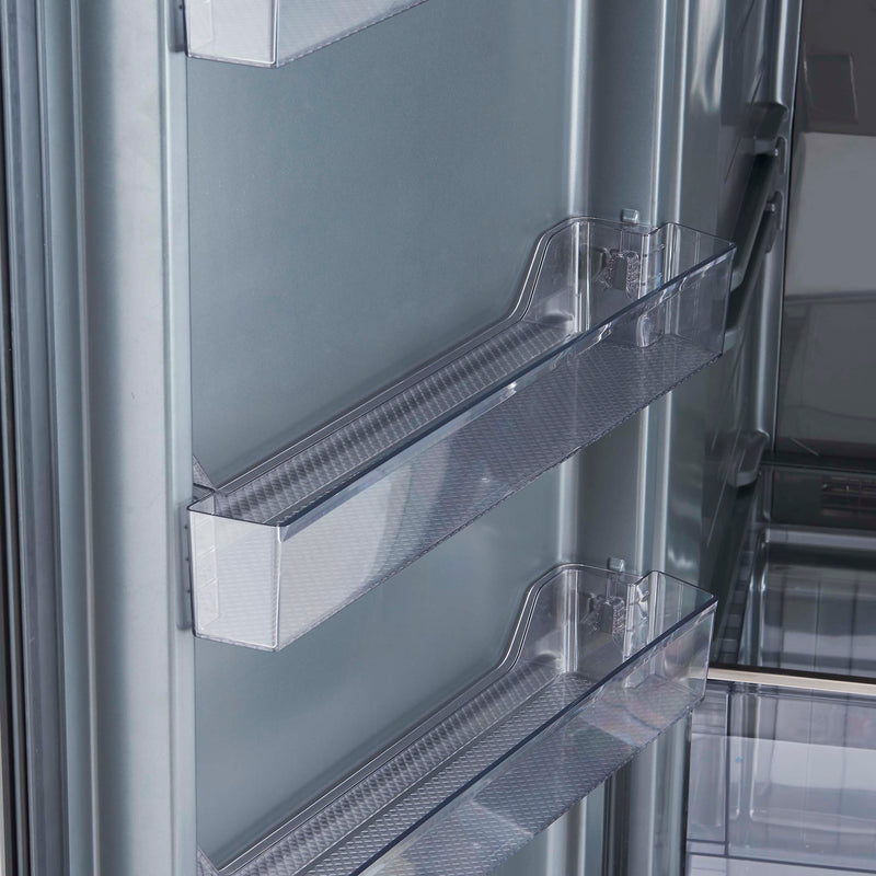 Forno Fortezza 60" Freestanding Convertible Refrigerator/Freezer in Stainless Steel with Grille Trim, Automatic Ice Maker, FFFFD1738-60SG