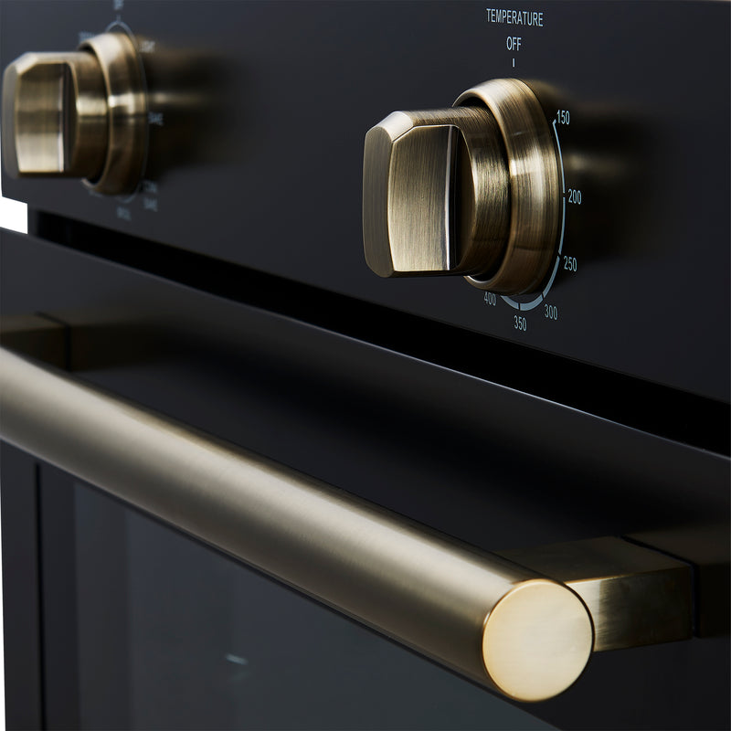 Forno Vomero 30" Built-In Electric Wall Oven in Black, 5 cu.ft. Capacity, 6 Cooking Modes, True Convection, FBOEL1370-30BLK