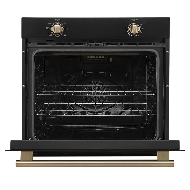 Forno Vomero 30" Built-In Electric Wall Oven in Black, 5 cu.ft. Capacity, 6 Cooking Modes, True Convection, FBOEL1370-30BLK