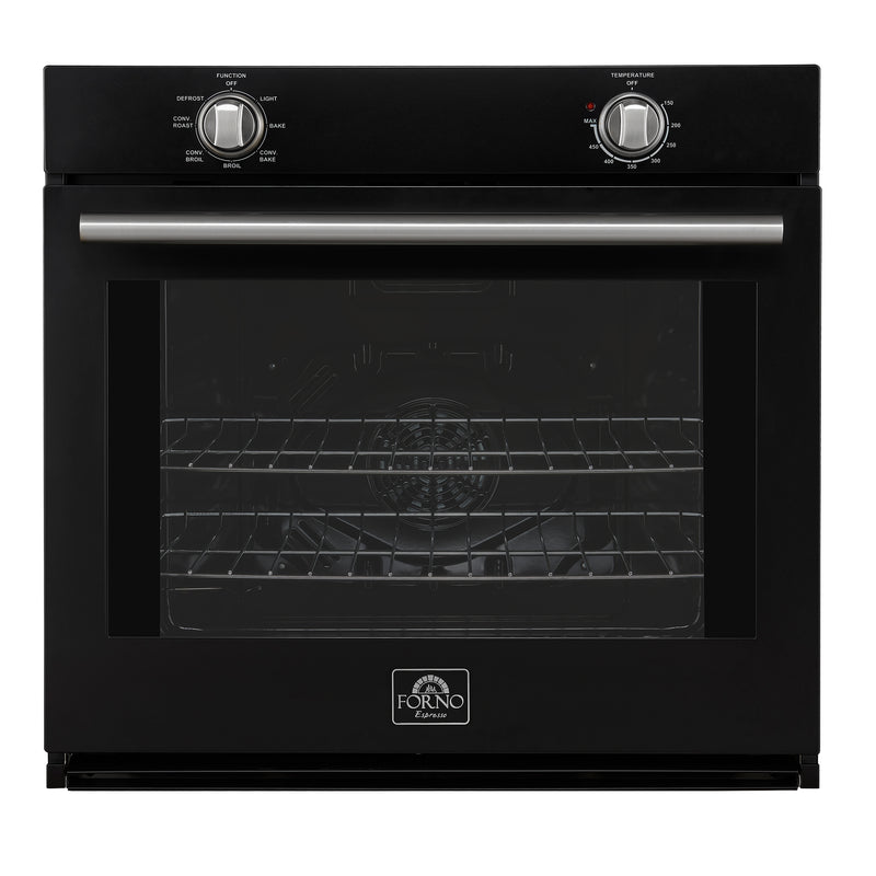 Forno Vomero 30" Built-In Electric Wall Oven in Black, 5 cu.ft. Capacity, 6 Cooking Modes, True Convection, FBOEL1370-30BLK