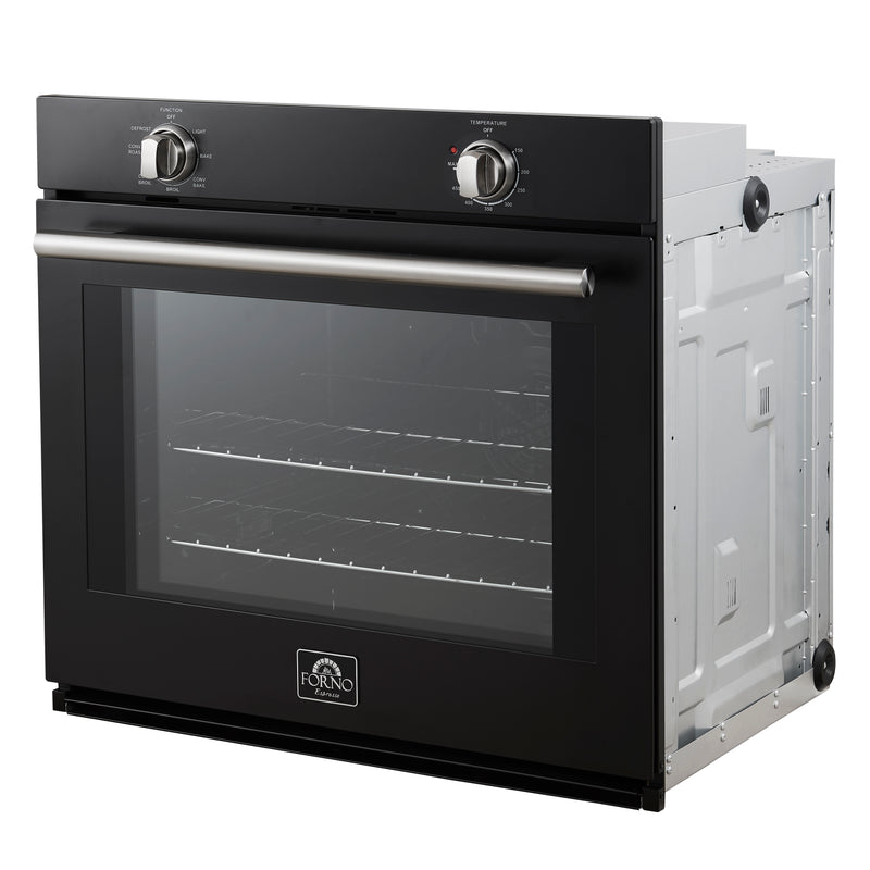 Forno Vomero 30" Built-In Electric Wall Oven in Black, 5 cu.ft. Capacity, 6 Cooking Modes, True Convection, FBOEL1370-30BLK