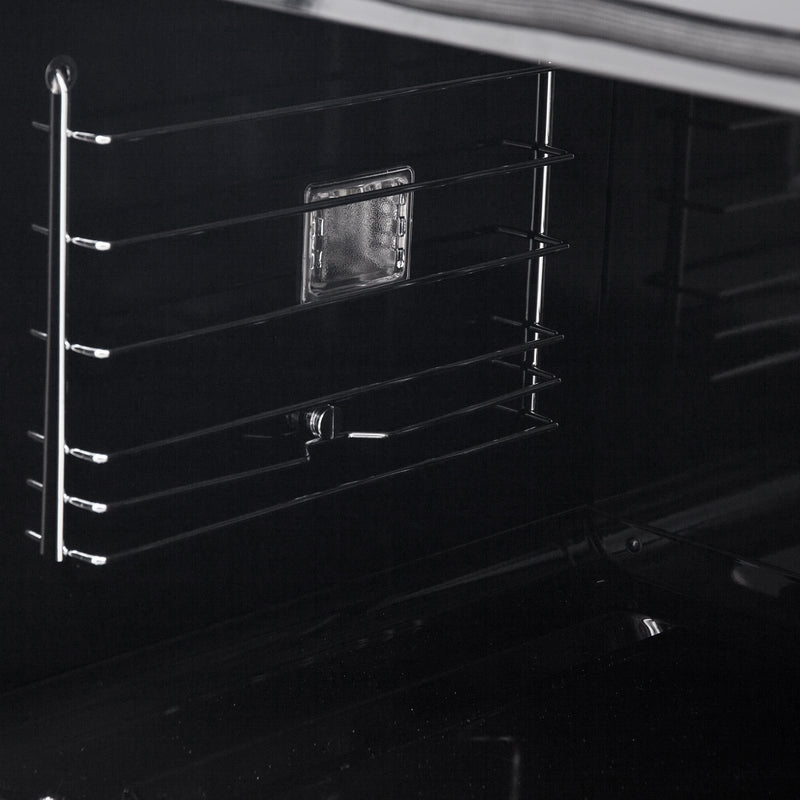 Forno Asti 30" French Door Electric Wall Oven in Black, 3.68 cu. ft. True Convection, Air Fry, Self-Clean, FBOEL1333-30BLK