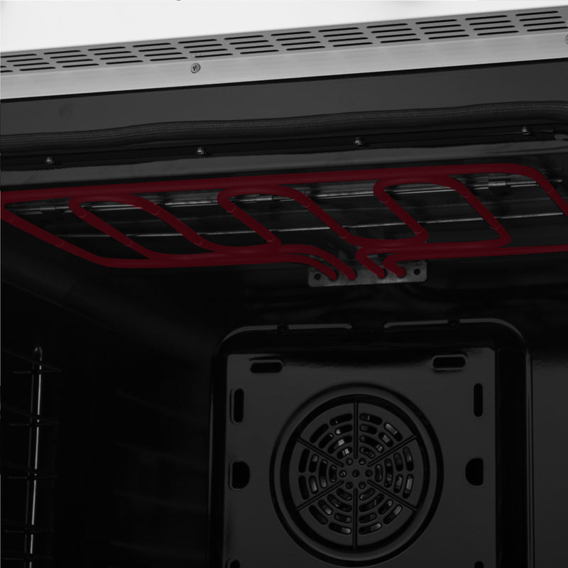 Forno 60" Freestanding French Door Dual Fuel Range in White, Double Oven, Air Fry, True Convection, FBOEL1340-30WHT