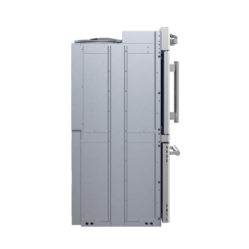 Forno Gallico 30" Double Wall Oven French Door Electric in Stainless Steel, 7.36 cu.ft. True Convection, Air Fry, Sous Vide, FBOEL1388-30