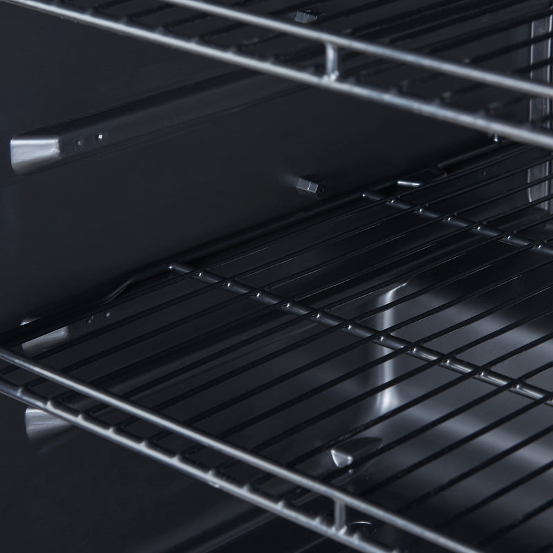 Forno Frescolino 24" Freestanding Beverage Cooler in Black, 188 Can Capacity, Triple-Layer Anti-UV Glass, Antique Brass Handles, FWCDR6665-24BLK