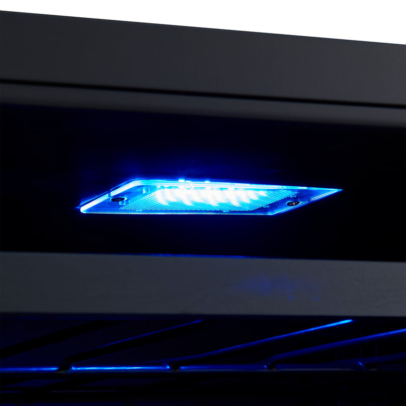 Forno Bacchino 24" Freestanding Wine Cooler in White, 51 Bottle Capacity, Dual Temperature Zones, Triple-Layer Anti-UV Glass Door, FWCDR6634-24WHT