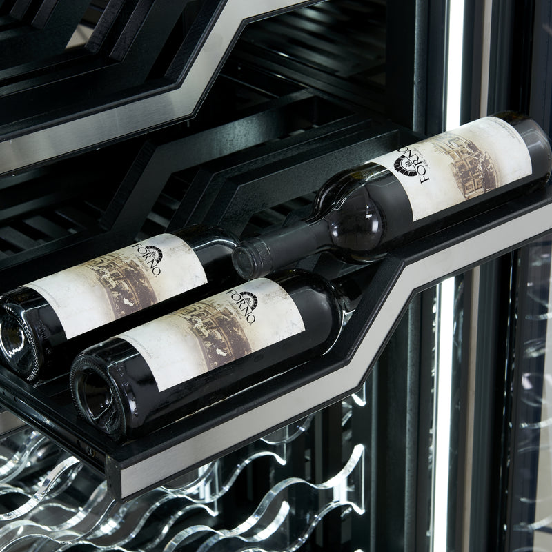 Forno Abruzzo 48" Dual Zone Wine Cellar, 102 Bottle Capacity, UV-Resistant Glass, FWCDR6611-48S