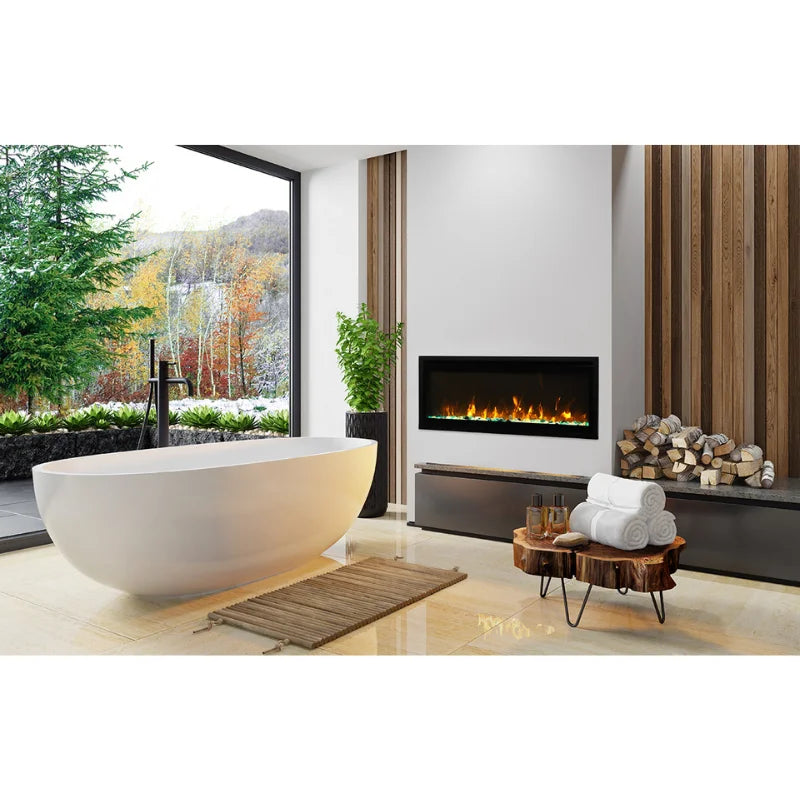 Amantii Panorama 30 " Extra Slim Built-in Indoor/Outdoor Linear Electric Fireplace