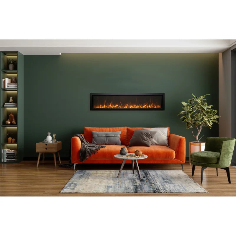 Amantii Panorama 50 " Extra Slim Built-in Indoor/Outdoor Linear Electric Fireplace