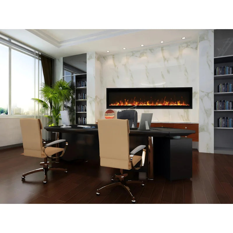 Amantii Panorama 60" Slim Built-in Indoor/Outdoor Linear Electric Fireplace