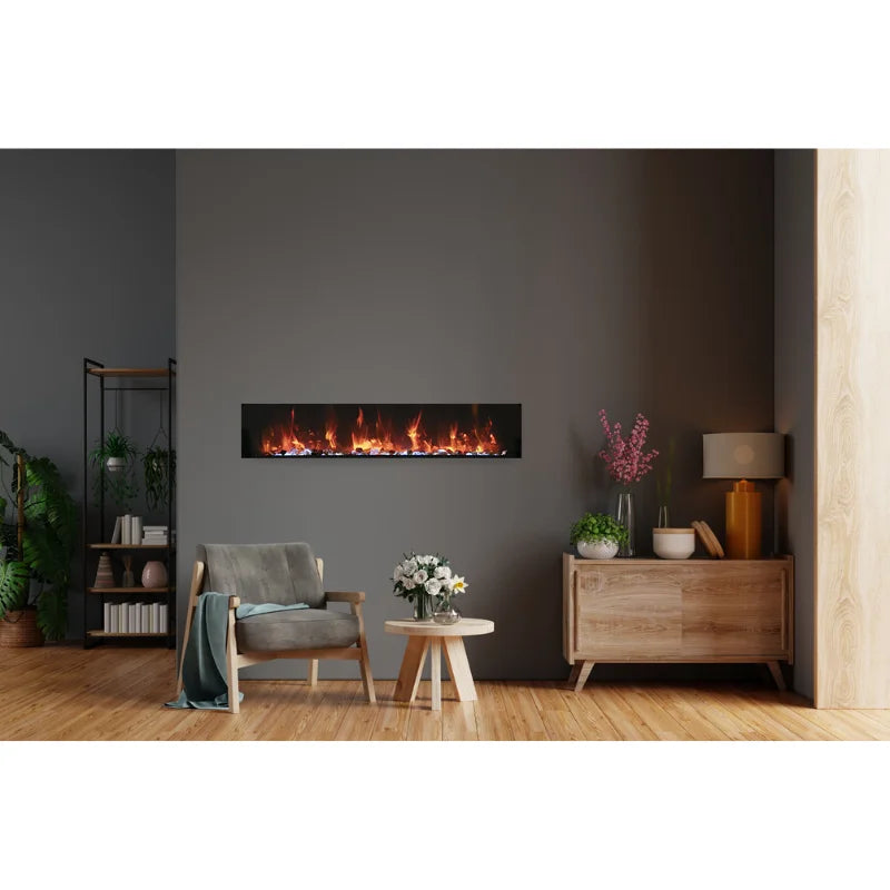 Amantii Panorama 60 " Extra Slim Built-in Indoor/Outdoor Linear Electric Fireplace