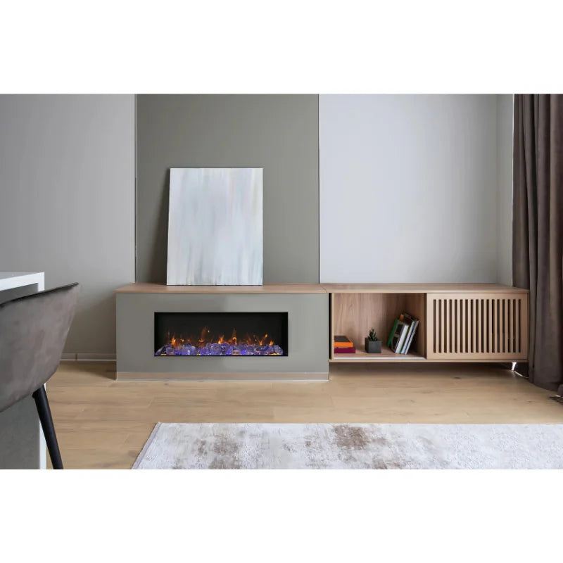 Amantii Panorama 88" Slim Built-in Indoor/Outdoor Linear Electric Fireplace