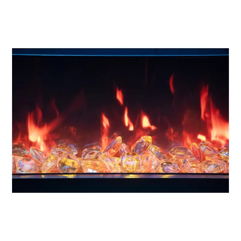 Amantii Panorama Tru View 50" 3-Sided View Built In Indoor/Outdoor Electric Fireplace