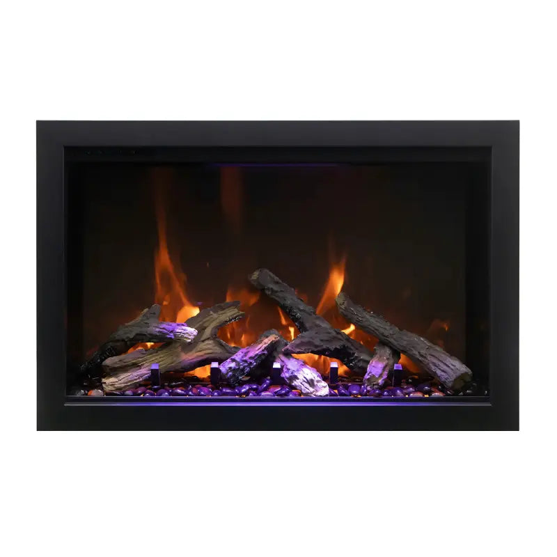 Amantii Traditional Bespoke 30" Built-In Indoor/Outdoor Smart Electric Firebox Insert