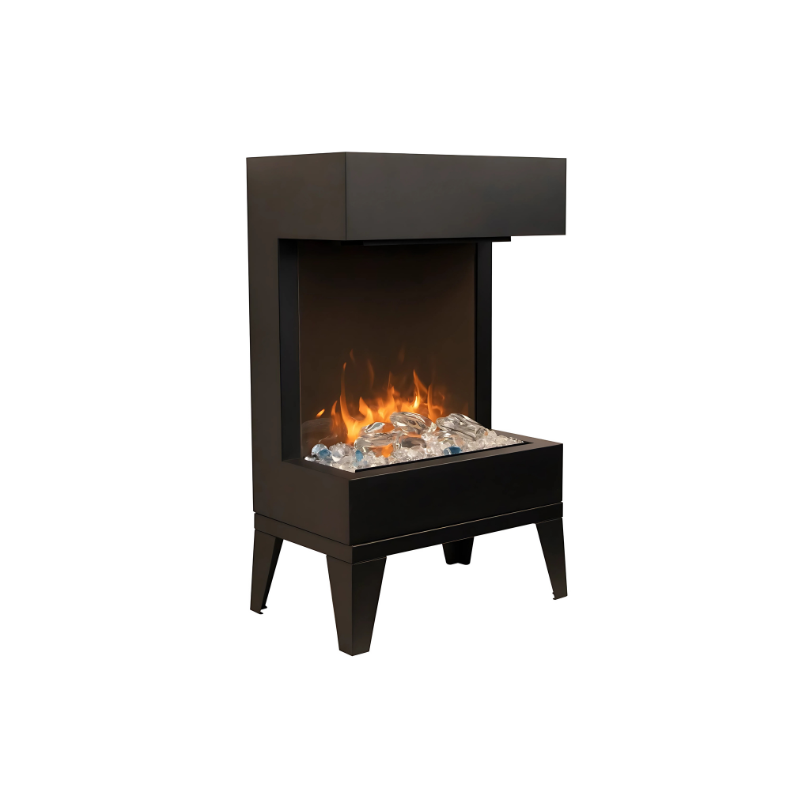 Amantii 2025WM Cube Lumina 3-Sided View Built In Indoor/Outdoor Electric Fireplace