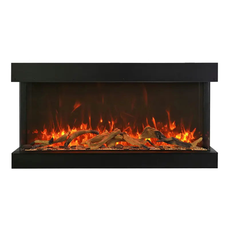 Amantii Panorama Tru View 60" 3-Sided View Built In Indoor/Outdoor Electric Fireplace