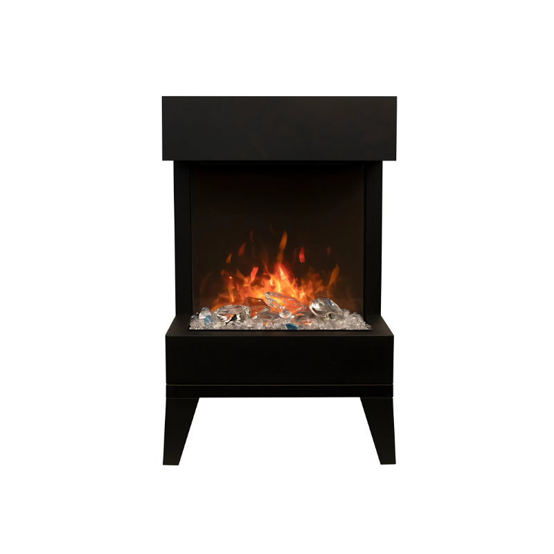 Amantii 2025WM Cube Lumina 3-Sided View Built In Indoor/Outdoor Electric Fireplace
