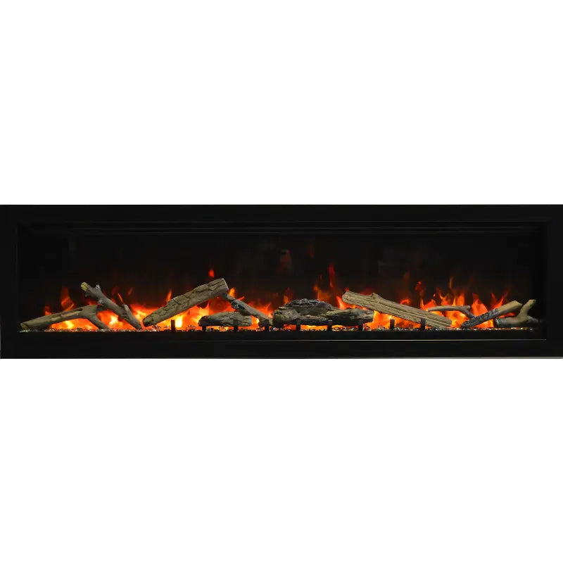 Amantii Symmetry Lumina 60'' Wall Mount / Recessed Smart Indoor/Outdoor Electric Fireplace