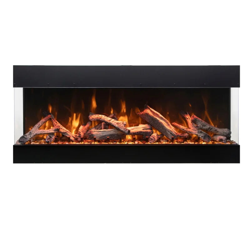 Amantii Tru View Bespoke 55" 3-Sided Built In Indoor/Outdoor Electric Fireplace