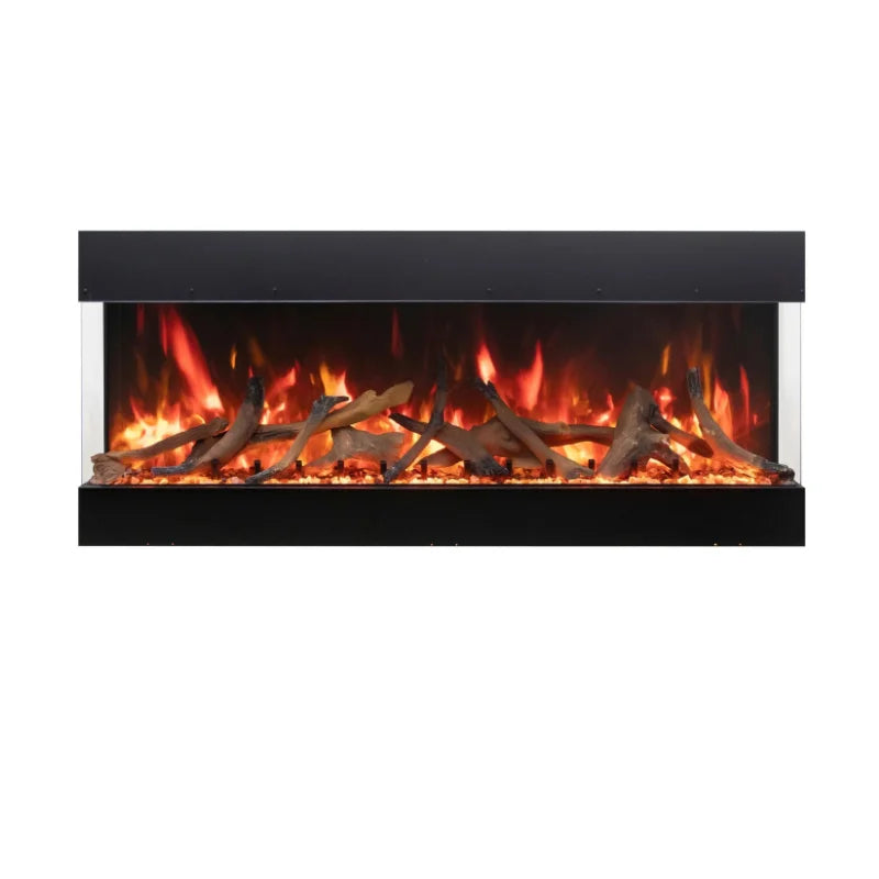 Amantii Tru View Bespoke 65" 3-Sided Built In Indoor/Outdoor Electric Fireplace