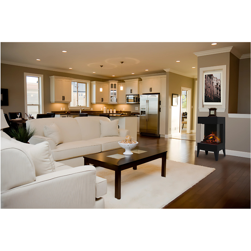 Amantii 2025WM Cube Lumina 3-Sided View Built In Indoor/Outdoor Electric Fireplace