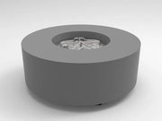 HPC Fire Inspired Assembled Metal Fire Pit Enclosures Agni with 120V ON/OFF electronic ignition and corrosion-proof LP gas metal body.