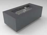 HPC Fire Inspired Assembled Metal Fire Pit Enclosures Tejas 24V LP Gas with electronic ignition and sleek weather-resistant metal design