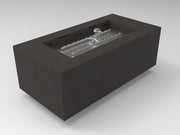HPC Fire Inspired Assembled Metal Fire Pit Enclosures Tejas with 24V ON/OFF electronic ignition and weather-resistant black metal finish.