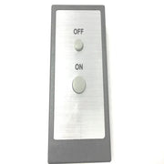 Toggle switch with 'ON' and 'OFF' labels on a white background