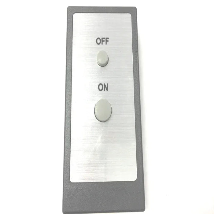 Toggle switch with 'ON' and 'OFF' labels on a white background