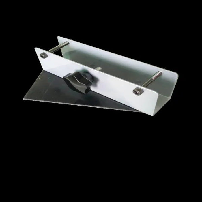 Metal lock mechanism on a black background