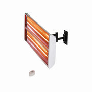 Infrared wall heater on a white background