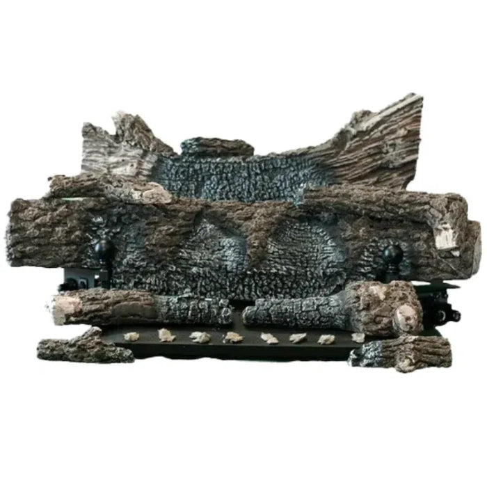 Buck Stove EmberVision Series 100 Oak Gas Logs - 24" includes On/Off Remote