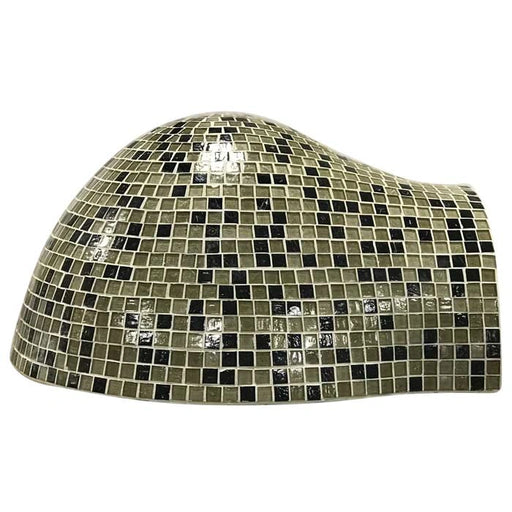 HPC Fire Inspired Villa Series built-in brick oven with dual-fuel, stainless steel flange, and glass tiled exterior for outdoor kitchens.