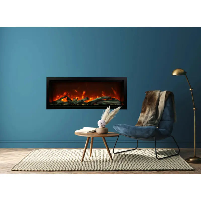 Amantii Symmetry Bespoke Extra Tall 50'' Smart Wall Mount / Recessed Electric Fireplace