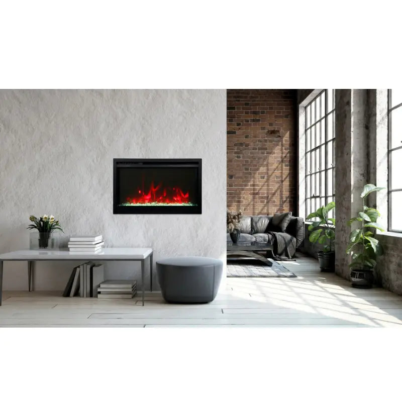 Amantii Traditional Extra Slim 26" Smart Built-In Electric Firebox Insert