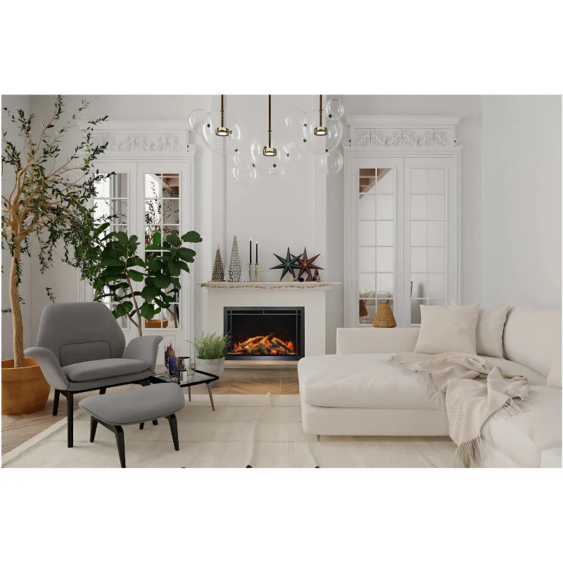 Amantii Traditional Lumina 33" Built-In Indoor/Outdoor Smart Electric Firebox Insert